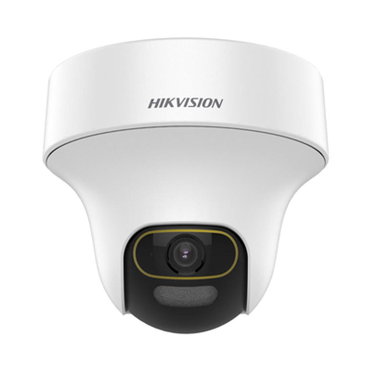 Camara Hikvision, Mini Domo PT TURBOHD 1080p, Lente 3.6 mm, ColorVu, Uso en Interior, Microfono Integrado, WDR 130 dB, Visión de 83°, 20 mts Luz Blanca, Modelo: DS-2CE70DF3T-PTS 1
