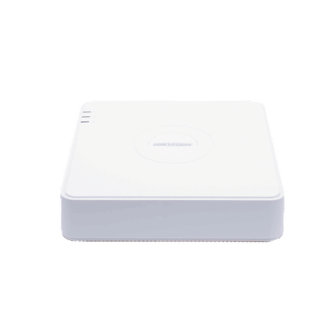 NVR Hikvision 4 Megapixeles (Compatible con Cámaras ACUSENSE), 4 Canales IP, 4 Puertos PoE, 1 Bahía de Disco Duro, Salida de Vídeo Full HD, Modelo: DS-7104NI-Q1/4P(D)