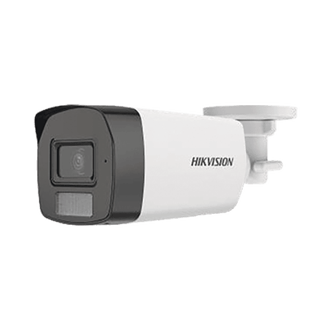 Camara Bala TURBOHD 3K (5 Megapixeles), Lente 2.8 mm, Dual Light (40 mts IR + 40 mts Luz Blanca), Microfono Integrado, IP67, dWDR, 4 Tecnologias, Modelo: DS-2CE17K0T-LFS