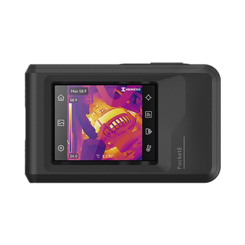 Camara HikMicro Termografica Portatil, Lente Termico 1.35 mm (96 x 96) pixeles, Lente Optico (640 × 480), Wi-Fi, IP54, 4 Gb, Hasta 4 Horas Continuas, Modelo: HM-TP40-1AQF/W-POCKETE