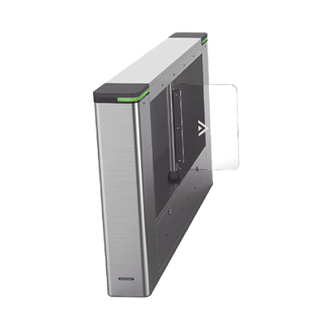 Torniquete Hikvision IZQUIERDO tipo Swing para Carril de 90 cms, Incluye Lector de Tarjeta, TCP/IP, Modelo: DS-K3B501SX-L/M-DP90