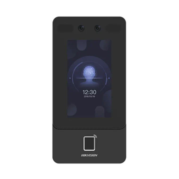 Terminal Hikvision Min Moe PoE & Wi-Fi de Reconocimiento Facial y Huella con Lector MIFARE, IP65, Hasta 1.5 mts en Lectura de Rostro, Modelo: DS-K1T342MFWX-E1 1