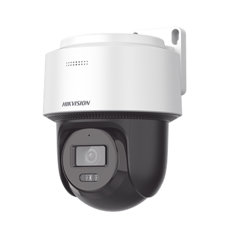 Camara Hikvision Domo PT IP 4 Megapixeles, Lente 4 mm, Dual Light (30 mts IR + 30 mts Luz Blanca), Autoseguimiento, IP66, Micrófono y Bocina Integrado, Modelo: DS-2DE2C400MWG-E 1