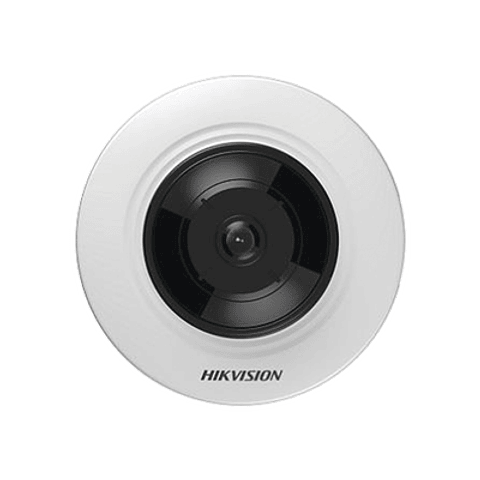 Camara Hikvision Mini Fisheye IP, 5 Megapixeles, Panoramica, Microfono Integrado, IR, Uso en Interior, Modelo: DS-2CD2955G0-ISU