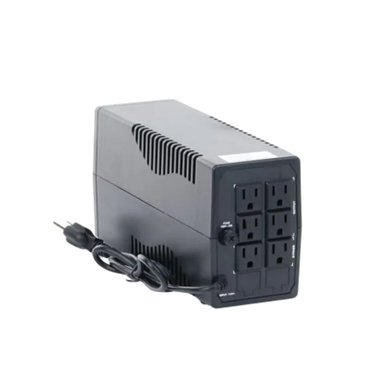 UPS Hikvision de 600 VA , 360W , Proteccion Contra Sobrecarga y Descarga , Entrada y Salida 120 VCA , 6 Tomas NEMA 5-15R, Modelo: DS-UPS600-X 2