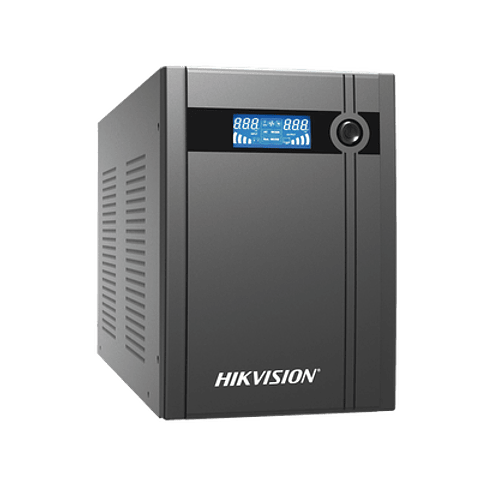 UPS Hikvision de 3000 VA , 1800 W , Pantalla LCD , Proteccion Contra Sobrecarga y Descarga , Entrada y Salida 120 VCA , 6 Tomas NEMA 5-15R, Modelo: DS-UPS3000-X