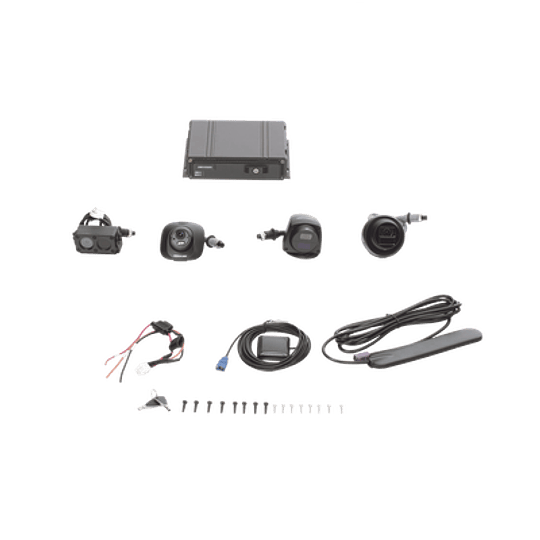 Kit DVR Movil Hikvision 1080P, Incluye 4 Camaras TURBOHD, Soporta 4G, GPS, Soporta Memoria SD, Modelo: AE-MD5043-SD/GLF(LITE)(KIT)