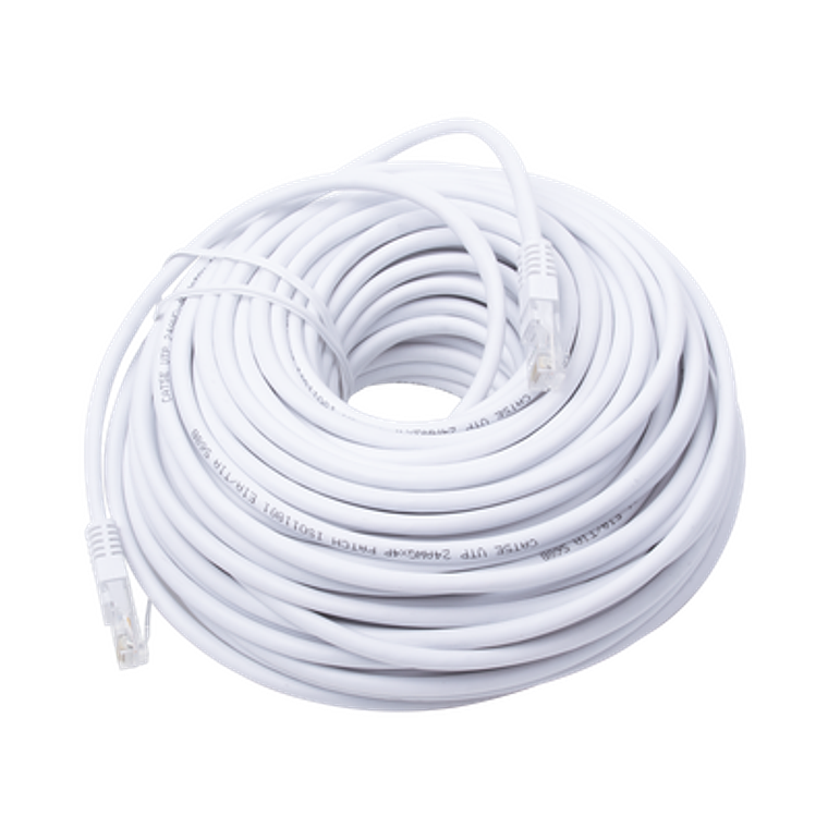 Cable de Parcheo UTP Cat5e, 30 metros, Color Blanco 1