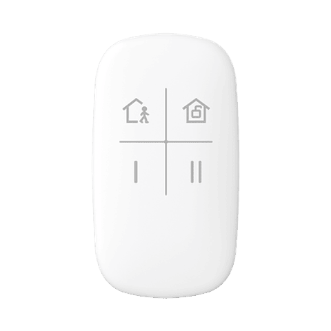 (AX PRO) Control Remoto Hikvision para Armado y Desarmado, Teclas con Funciones Programables, Modelo: DS-PKF1-WB