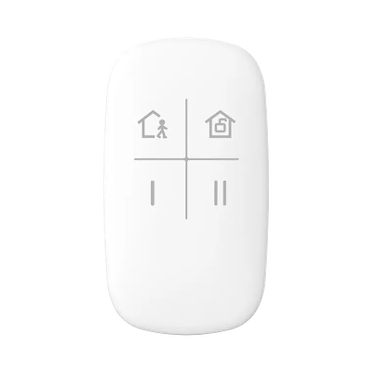 (AX PRO) Control Remoto Hikvision para Armado y Desarmado, Teclas con Funciones Programables, Modelo: DS-PKF1-WB 1