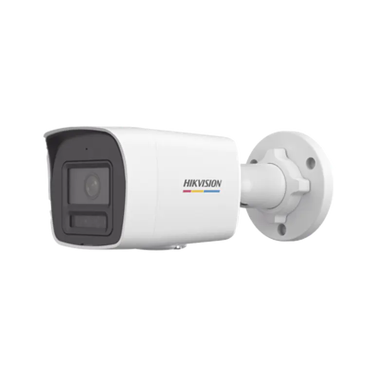 Camara Hikvision Bala IP 2 Megapixel, Lente 2.8 mm, 30 mts IR + 30 mts Luz Blanca, Microfono Integrado, ACUSENSE Lite, IP67, PoE, ONVIF, Modelo: DS-2CD1027G2H-LIUF 1