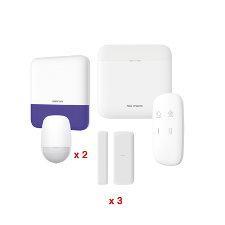 (AX PRO) KIT de Alarma AXP RO Hikvision, WiFi, Compatible con Hik-Connect P2P, Modelo: DS-PWA48-KV2 1