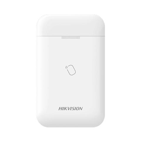 (AX PRO) Lector de Tag Inalambrico Hikvision, Permite Armar y Desarmar, Modelo: DS-PT1-WB