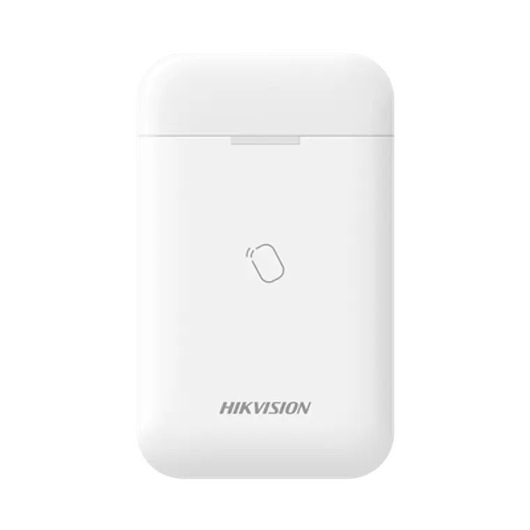 (AX PRO) Lector de Tag Inalambrico Hikvision, Permite Armar y Desarmar, Modelo: DS-PT1-WB 1