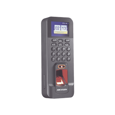 Biometrico WiFi Hikvision de Acceso y Asistencia, P2P, Soporta Biometrico Esclavo RS-485, Huella y Tarjetas EM, TCP/IP, 150,000 Eventos, Modelo: DS-K1T804AEF