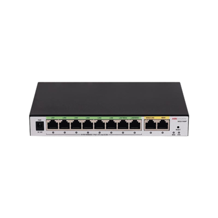 Router Gigabit PoE+ Hikvision, Ideal para Access Point (AP), 8 Puertos Gigabit PoE+, 2 Puertos WAN, Modelo: DS-3WG210GP-SI 1