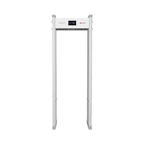 Arco Detector de Metales Hikvision de 12 Zonas con Pantalla LCD de 7", Conteo de Personas y Alarmas, Ajuste de Sensibilidad e Interferencias, Modelo: ISD-SMG1112L