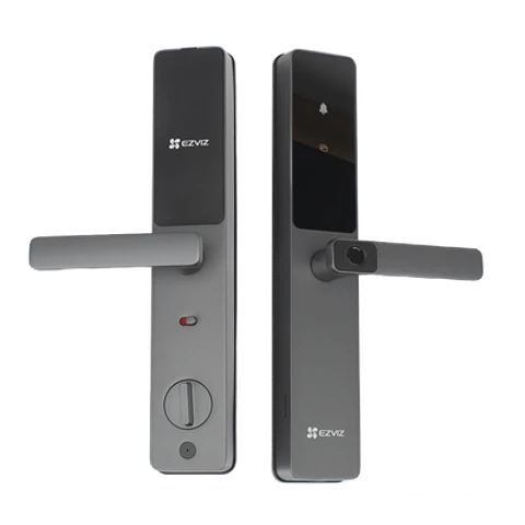 Cerradura Inteligente Ezviz, Wi-Fi, Bluetooth, Codigos Temporales, Huella, Tag, Contraseña, Boton, Apertura Remota, Alarma Anti-intrusion, Modelo: CS-DL05-R200