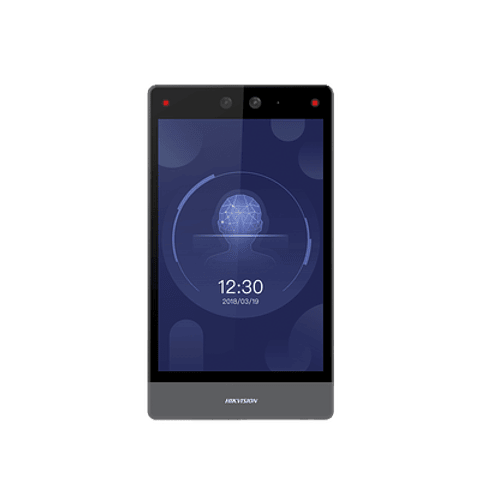 Terminal Facial Hikvision Min Moe 8" Touch, PoE, 100,000 rostros, IP65, Lectura de QR, Lectura de tarjetas, Modelo: DS-K1T680D-E1