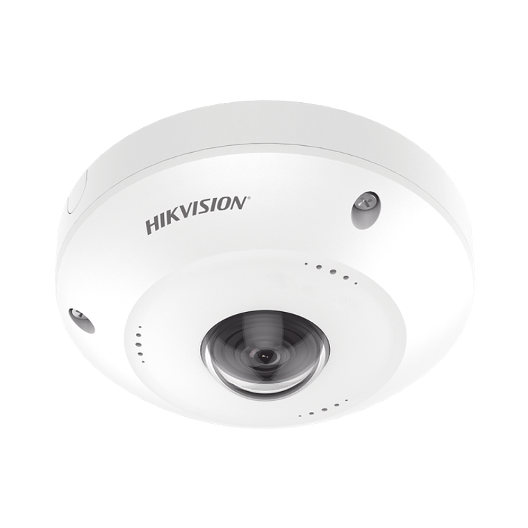 Camara Hikvision Fisheye IP, 4 Megapixeles, Panorámica 180°-360°, IP67, IK10, PoE, Multiples Vistas por iVMS-4200, Modelo: DS-2CD2945FWD 1