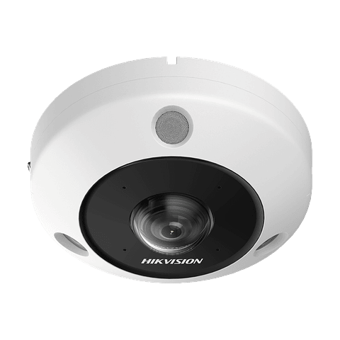 Camara Hikvision Fisheye IP 6 Megapixeles, 180° - 360°, Dewarping, Heat Map, HEOP 2.0, Conteo de Personas, IP67, IK10, 15 mts IR, Múltiples Vistas, Micrófono, Modelo: DS-2CD6365G1-IVS