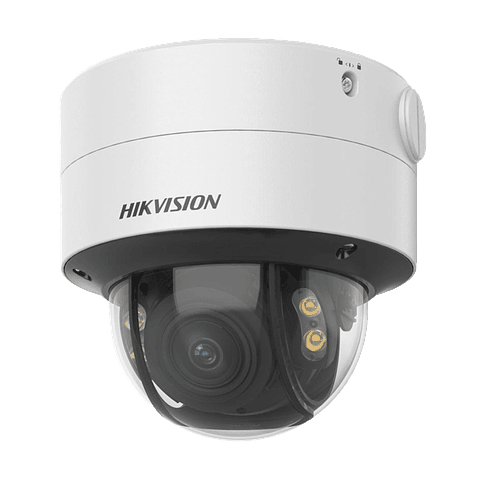 Camara Hikvision Domo IP 4 Megapixeles, Lente 2.8 a 12 mm, ColorVu, 40 mts Luz Blanca, WDR 130 dB, IP67, IK10, Captura Facial, ACUSENSE, Modelo: DS-2CD2747G2T-LZS(C)