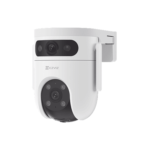 Camara PT Doble Lente, 10 Megapixeles (5MP+5MP), Deteccion Humana y Vehiculo, Vision Nocturna a Color , Sirena y Luz, Vista Simultanea, IP65, Audio, Modelo: CS-H9C/10MP