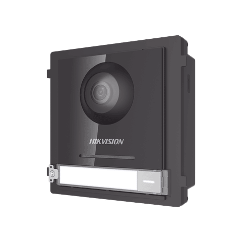 Frente de calle Hikvision IP 2 Megapixees para Videoportero Modular, PoE, Angulo 146°, Ultra Baja Iluminacion, IP65, WDR 120 dB, Modelo: DS-KD8003-IME1(B)