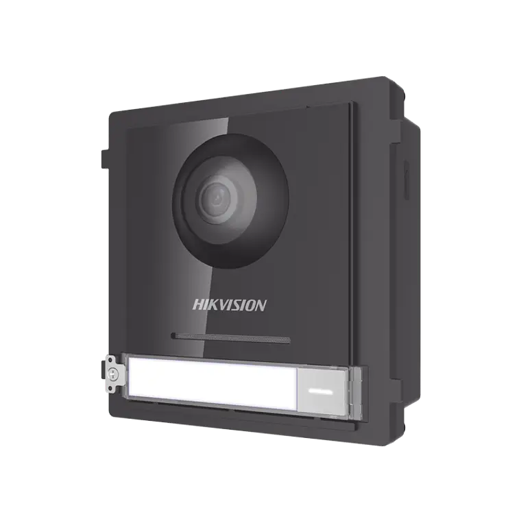 Frente de calle Hikvision IP 2 Megapixees para Videoportero Modular, PoE, Angulo 146°, Ultra Baja Iluminacion, IP65, WDR 120 dB, Modelo: DS-KD8003-IME1(B) 1