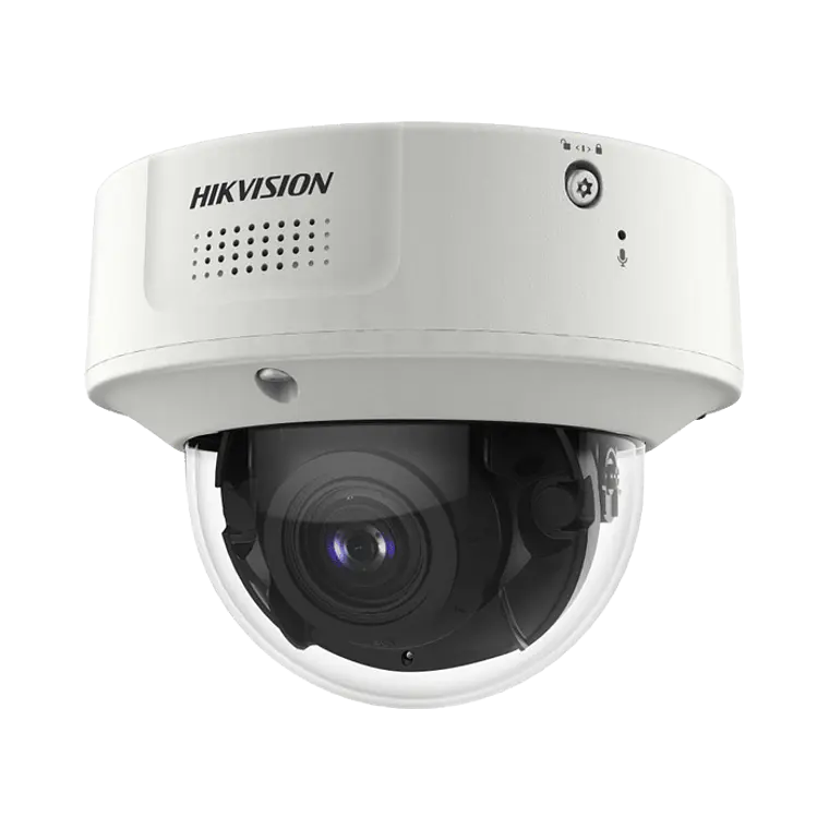Camara Domo Hikvision, IP 4 MP, Lente Mot. 2.8 a 12 mm, 40 mts IR EXIR, Analiticos Simultaneos, DeepinView, 2 Microfonos, IP67, IK10, H.265+, Busqueda por Atributos, Modelo: IDS-2CD7146G2-IZS 1