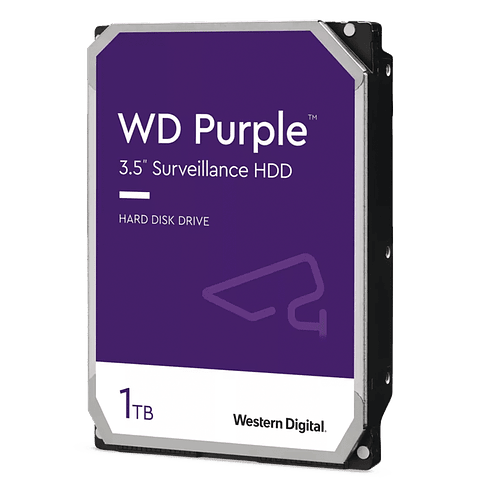Disco Duro Purple de 1 TB, 5400 RPM, Optimizado para  Videovigilancia, Uso 24-7,  Modelo: WD11PURZ