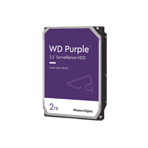 Disco Duro PURPLE de 2TB, Para Videovigilancia, Modelo: WD23PURZ
