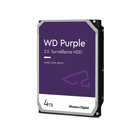 Disco Duro PURPLE de 4TB, Para Videovigilancia, Modelo: WD43PURZ