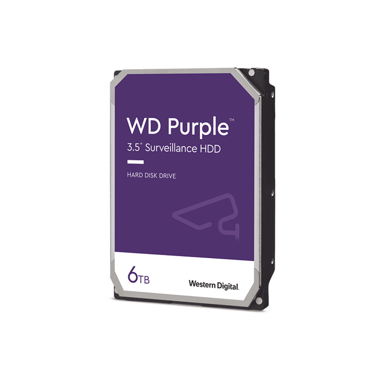 Disco Duro PURPLE de 6TB, Para Videovigilancia, Modelo: WD64PURZ 1