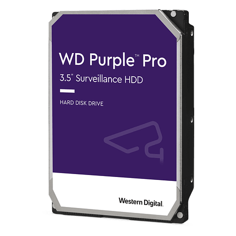 Disco duro WD de 8TB, 7200RPM, Optimizado para soluciones de video inteligente, Modelo: WD8002PURP