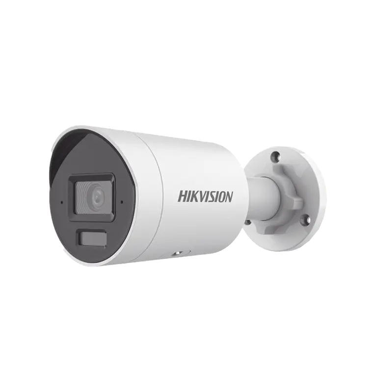 Camara Bala IP 6 Megapixeles, Lente 2.8 mm, 40 mts Luz Blanca + 40 mts IR, ACUSENSE, IP67, WDR 120 dB, PoE, ONVIF, Micro SD, 2 Microfonos, Modelo: DS-2CD2063G2-LI2U 1