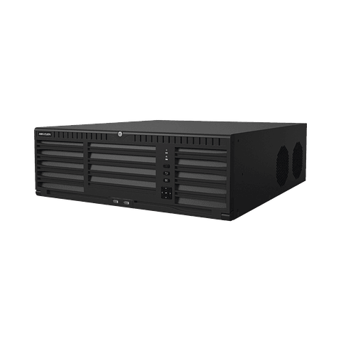 NVR 32 Megapixeles, 128 Canales IP, AcuSense, ANPR, Conteo de Personas, 16 Bahias, 2 Tarjetas de Red, RAID con Hot Swap, HDMI en 8K, POS, Alarmas I/O, Smart Search, Modelo: DS-96128NI-M16/R