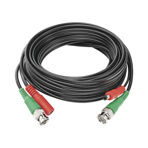 Cable coaxial (BNC RG59) + Alimentacion , SIAMES, 5 M, 100 % COBRE, Para Camaras 4K, Modelo: DIY-5M-HD