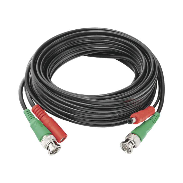 Cable coaxial (BNC RG59) + Alimentacion , SIAMES, 5 M, 100 % COBRE, Para Camaras 4K, Modelo: DIY-5M-HD 1
