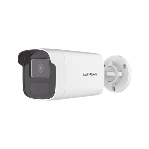 Camara Bala Hikvision IP 4 Megapixeles, Lente 4 mm, 50 Mts IR + 50 mts Luz Blanca, ACUSENSE Lite, IP67, WDR 120 dB, PoE, ONVIF, Modelo: DS-2CD1T43G2-LIUF