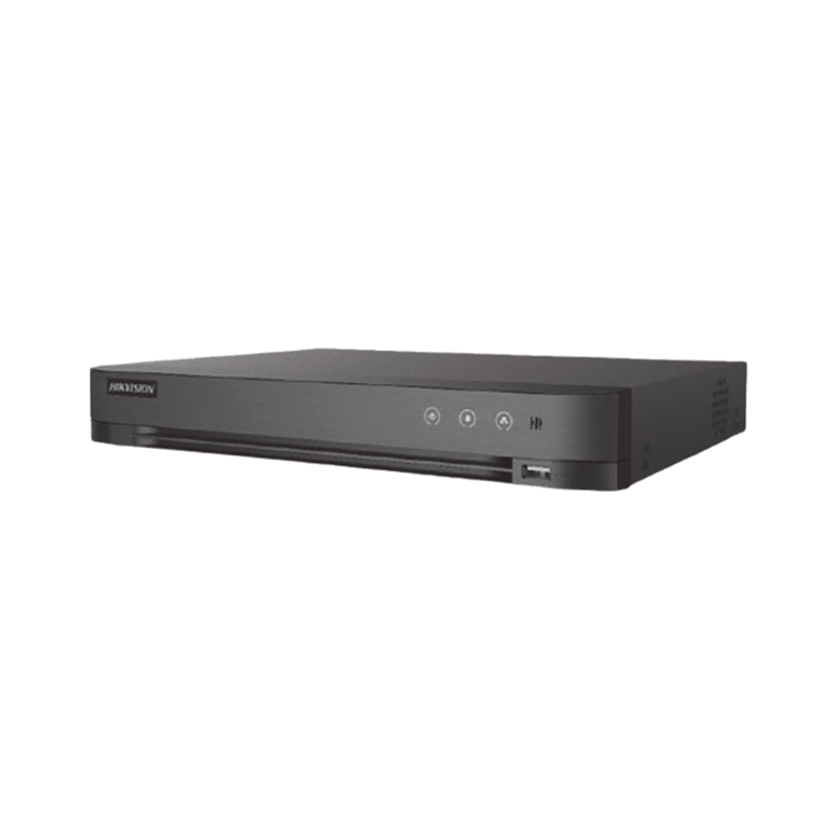 DVR Hikvision 16 Canales TURBOHD + 8 Canales IP, 5 Megapixel Lite, Audio por Coaxitron, Reconocimiento Facial, ACUSENSE, 1 Bahía de Disco Duro, Modelo: IDS-7216HQHI-M1/XT 1