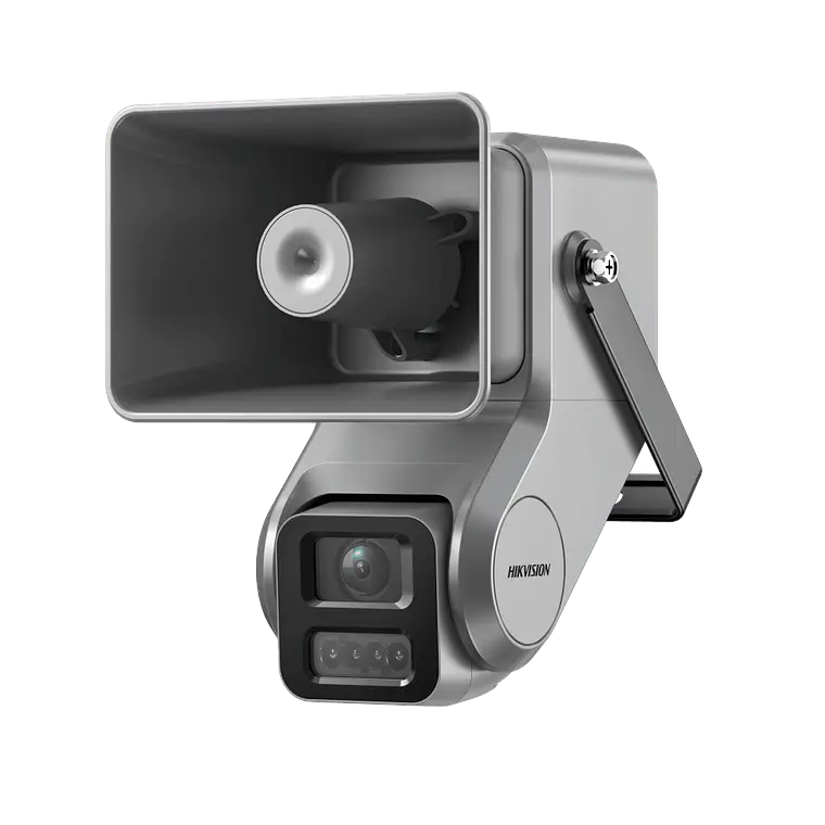 Camara IP 4 Megapixeles con Bocina IP Integrada, Lente Motorizado 2.8 a 12 mm, 7 Watts de Potencia, Exterior IP67, PoE, Metal, Dual Light, Hik-Connect, Modelo:DS-QACAM07G1-4LIZSU 1
