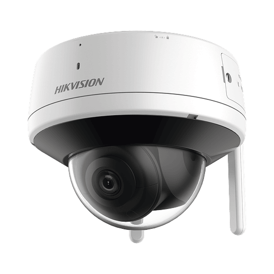 Camara Domo IP 4 Megapixeles, Lente 2.8 mm, 30 mts IR, IP66, Wi-Fi, WDR 120 dB, H.265+, Micrófono y Bocina Interconstruido, Modelo: DS-2CV2141G2-IDW(W)