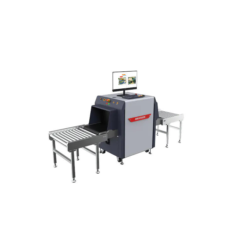 Maquina de Inspeccion por Rayos X con IA, Marca Hikvision, Escaneo Bidireccional, Tunel de 50 x 30 cms, 2 Camaras Integradas de 2 Megapixeles, Modelo: ISD-SC5030S-H2CVL 1