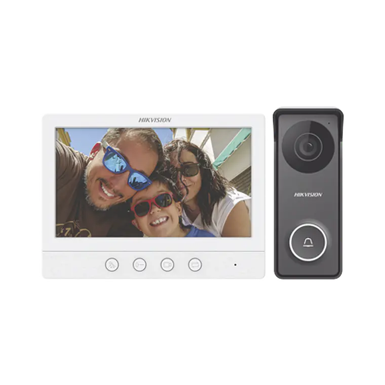 Kit de Videoportero TurboHD Hikvision con Pantalla LCD a Color de 7