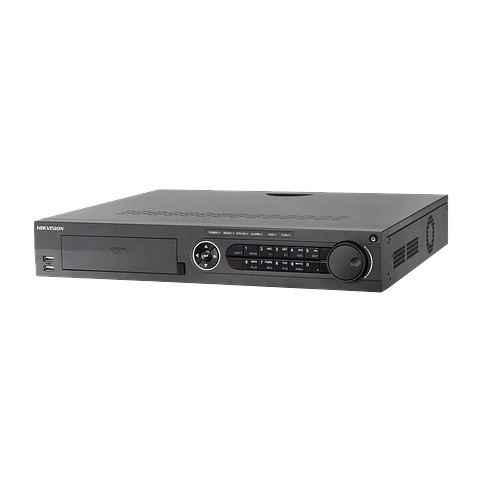 DVR Hikvision 32 Canales TurboHD + 32 Canales IP, 8 MP, 4 Bahias de Disco Duro, RAID 0,1,5,6,10, POS, Acusense, 16 Entradas de Alarma, Modelo: IDS-7332HUHI-M4/S(S)