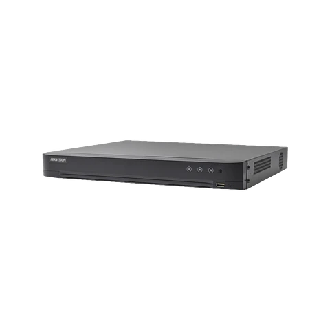 DVR Hikvision 32 Canales TurboHD + 8 Canales IP, 5 MP Lite - 3K Lite, Acusense, Reconocimiento Facial, Audio, 2 Bahias de Disco Duro, H.265+, Salida de Video en Full HD, Modelo: IDS-7232HQHI-M2/XT