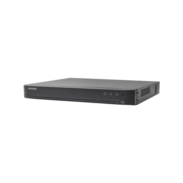 DVR Hikvision 32 Canales TurboHD + 8 Canales IP, 5 MP Lite - 3K Lite, Acusense, Reconocimiento Facial, Audio, 2 Bahias de Disco Duro, H.265+, Salida de Video en Full HD, Modelo: IDS-7232HQHI-M2/XT 1