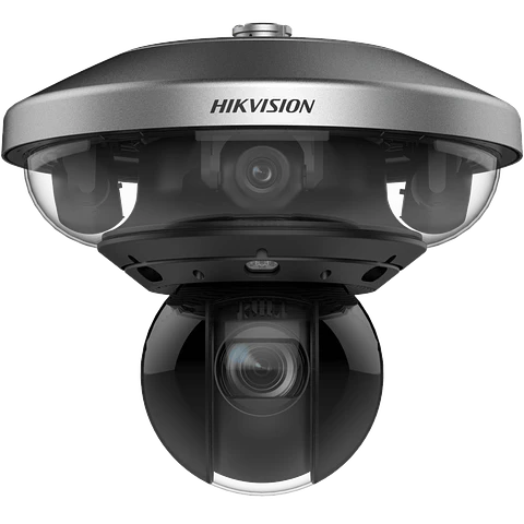 PanoVu Series Hikvision, 1 PTZ 40X Zoom + 4 Lentes 2.8 mm, Posicionamiento 3D, Autoseguimiento 3.0, Deep Learning, IP67, IK10, Modelo: DS-2DP7D836IXG1-LEF/432(IR)(F0) 