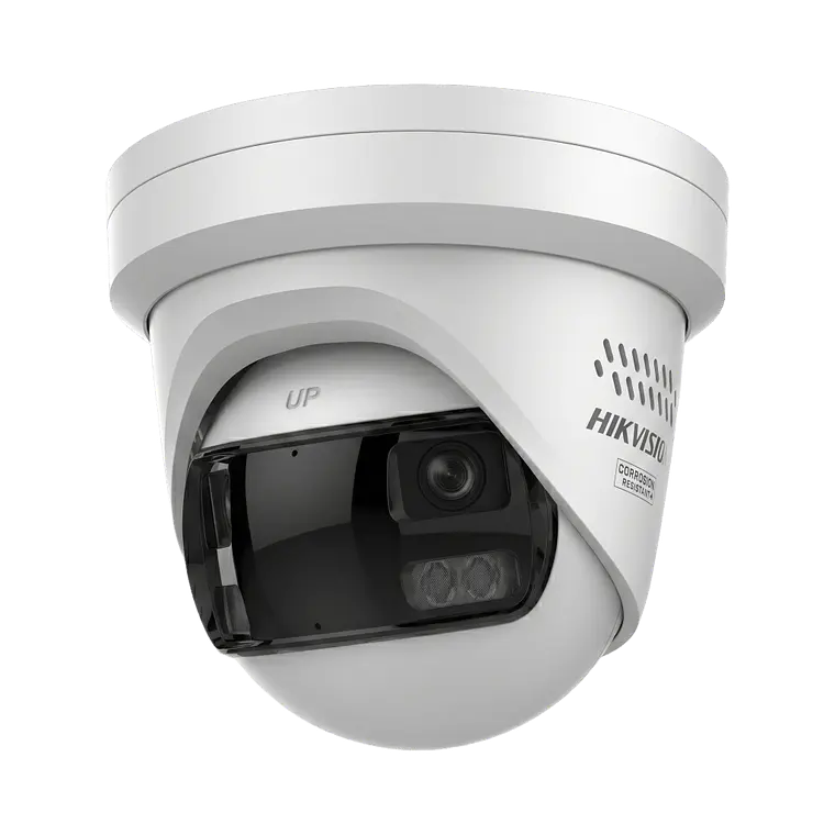 Camara Turret IP Panoramica 16 Megapixeles, 180°, Imagen a Color 24/7, PoE, WDR 130°, IP67, ACUSENSE, Proteccion Activa, Modelo: DS-2CD33167G3P-LIHSUY/SL 1